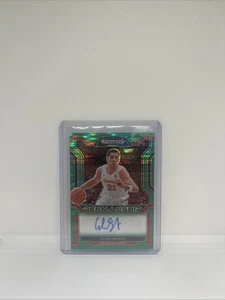 2022 Panini Prizm Draft - #CP-CSW Cole Swider Penmanship Green Pulsar Auto /25 - Picture 1 of 2