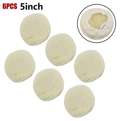 6pcs 5in 125mm Polishing Hood Disc Replacement Hoods For Car Polishing Machines - Image 1 of 4