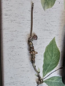 Chamilia Bracelet 925 With 5 Charms Some Stones Missing As Pictured - Picture 1 of 4