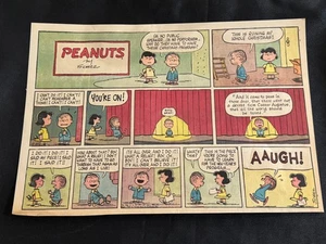#H02 PEANUTS by Charles Schulz Sunday Half Page Strip December 25, 1960 - Picture 1 of 1