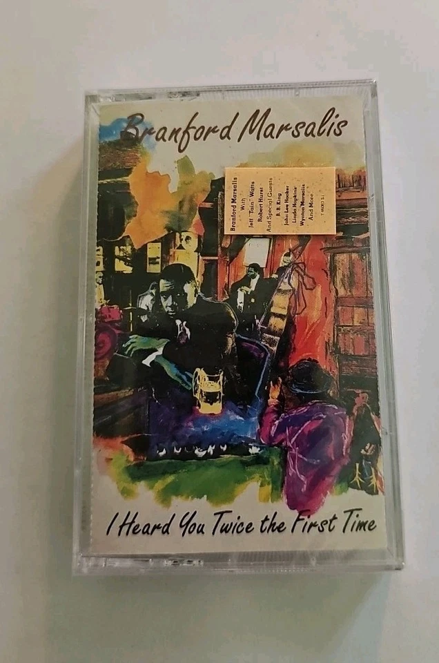 Branford Marsalis - I Heard You Twice The First Time Cassette SEALED Hype Columb - Image 1 of 4