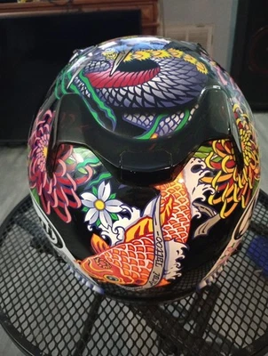 Casco de motocicleta Arai Quantum-X cara completa oriental negro escarcha X-grande  Foto 1 de 4