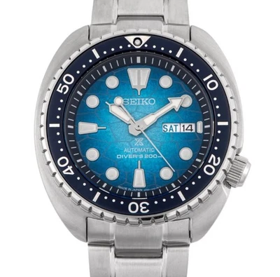 Seiko 5 Sports SRPH59 Automatic 42.5mm Men's Watch Blue/Orange Limited Style - Image 1 of 3