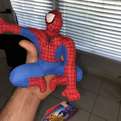 Vintage 2004 Marvel Super Hero Spider Man Soft Stuffed 6.5” Plush Toy - image 1 of 4