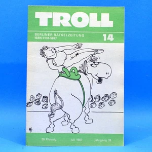 DDR Troll n. 14 del luglio 1987 cruciverba Kreuzgitter giornale enigmi - Foto 1 di 1