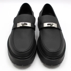 Hermes Black Epsom Icone Kelly Loafer 42 134111085 - Bild 1 von 14