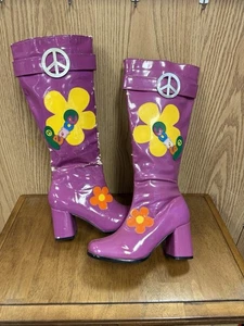 Stivali Gogo Flowerchild colore viola - Foto 1 di 6