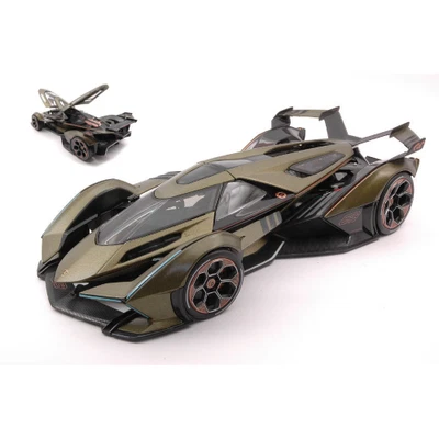 LAMBORGHINI V12 VISION GRAN TURISMO 2021 GREEN 1:18 Maisto Auto Stradali Modelli - Immagine 1 di 3