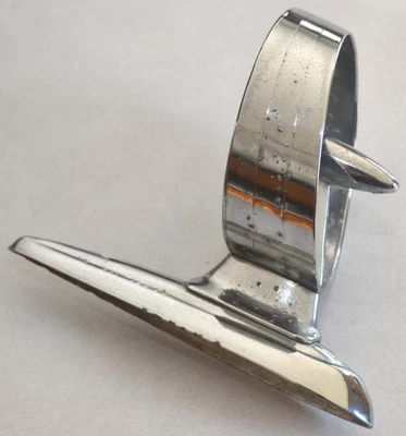 1958-1959 Ford Fairlane & Thunderbird Adjust-O-Ring Rear View Door Mirror, OEM - Image 1 of 4