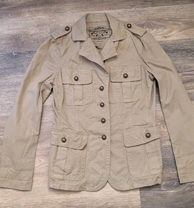 Banana Republic Jacke Safari Utility beige Knopfleiste Größe 4 (Small) - Bild 1 von 11