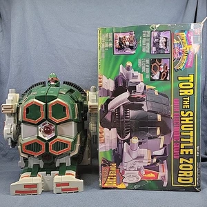 Mighty Morphin Power Rangers Tor The Shuttle Zord MMPR Bandai 2242 INCOMPLETE - Picture 1 of 24