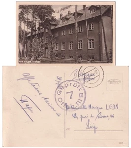 Tarjeta de Guerra de Prisioneros de Lieja de la 2ª Guerra Mundial 'Grub Aus Dem Tiborlager' Oflag IIIB Cibórz Polonia - Imagen 1 de 3