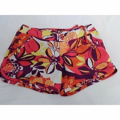 REI Co-op Aruba Shorts - Women's Size 0 (826829) Orange flower board style short - Image 1 of 4