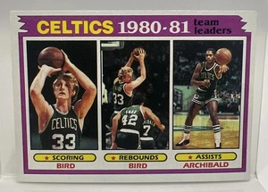 1980-81 Topps Team Leaders - Bird, Archibald #45 Boston Celtics de colección - Imagen 1 de 17
