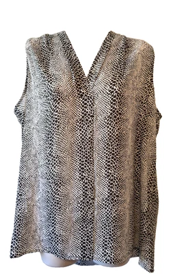 Violet + Claire Women's Blouse Size XL Sleeveless V-Neck Pullover Top - Image 1 of 4