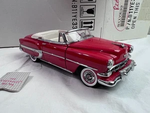 1/24  FRANKLIN MINT 1954 Chevrolet Bel Air Red - Picture 1 of 13