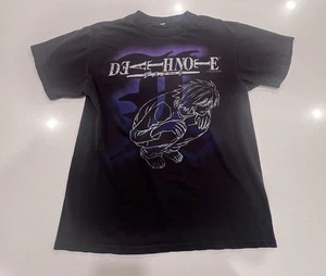 Vintage Death Note L Anime T-Shirt Herren Medium Schwarz Baumwolle - Bild 1 von 7
