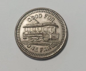 ROCHESTER NY ELECTRIC STREETCAR TOKEN 23MM 1900-1909  NY#780C - Picture 1 of 2