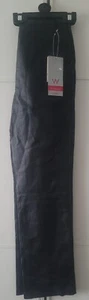 LADIES LEATHER TROUSERS BLACK SIZE 6 NEW WITH TAG - Picture 1 of 1