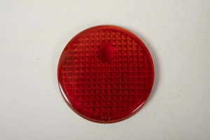 Stadium Red Tail Light Lens (B6C-5) 917 3 & 3/8" Diameter (JSF6) Glass - Bild 1 von 8