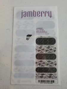 Jamberry Nail Wraps 1 Sheet Call Me Cactus 0916 Black And White - Picture 1 of 2