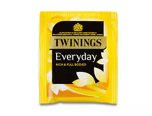 100 x Twinings Everyday Tea Sachets - Individual Enveloped Tagged Tea Bags - Picture 1 of 1