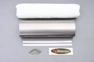 AKRAPOVIC P-RK55TD40 Restoration Titanium Sleeve Rock Wool Exhaust S-D9MSO1-DTTR - Picture 1 of 1