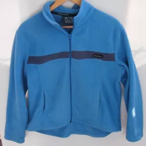 Vintage Kathmandu Altica women's blue full zip fleece jumper sz 16 - Picture 1 of 7