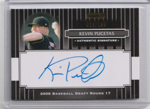 2008 Razor Signature Series Black #189 Kevin Pucetas Autographs 019/199