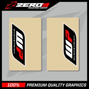 WP UPPER FORK DECALS MOTOCROSS GRAPHICS MX GRAPHICS ENDURO CLEAR - Picture 1 of 2