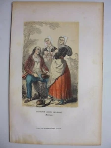 Gravure 19°couleur 19°:BRETAGNE : Pluvigner,arrondissement de Lorient (Morbihan) - Picture 1 of 1