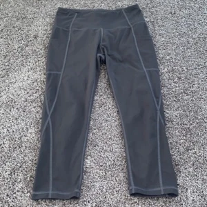 Heath Yoga Gris Talla Pequeña Leggings Con Bolsillos Suave - Imagen 1 de 6
