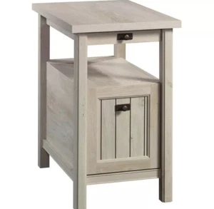 Sauder Costa Engineered Wood Recliner End Table in Chalked Chestnut - Picture 1 of 2