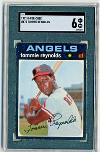 1971 O-PEE-CHEE CALIFORNIA ANGELS TOMMIE REYNOLDS #676 SGC 6 EX-NM HI NUMBER - Picture 1 of 2