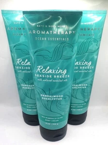 Bath & Body Works Aroma entspannende Seaside Breeze Körpercreme 8 flüssige Unzen (3er-Set) - Bild 1 von 1