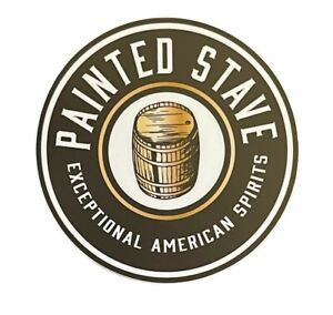 Painted Stave Distillery Sticker Smyrna Delaware Exceptional American Spirits 