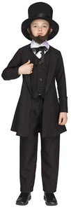 Child Abraham Abe Lincoln Costume Small - Picture 1 of 2