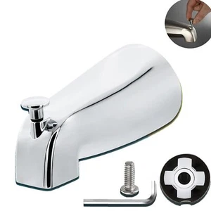 Slip Fit Tub Spout with Pull-Up Diverter for 1/2 inch Copper Tube,5.4 INCHES ... - Picture 1 of 9