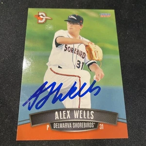 Alex Wells 2017 Delmarva Baltimore Orioles Signed Auto Australia - Picture 1 of 2