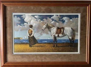 Charles Wysocki "Sea Captain's Wife Abiding" Signed Limited Edition AP 19/50 - Picture 1 of 4