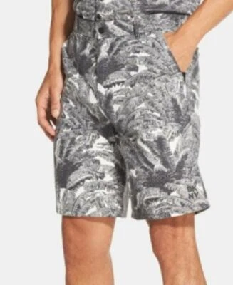 MSRP $70 Dkny Men's Palm-Print 9" Shorts Size 32W - Image 1 of 2