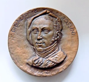Medaglia in Bronzo Gioacchino Rossini Guglielmo Tell opus: Marcello Tommasi - Picture 1 of 6