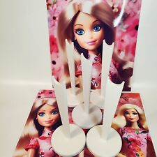 Doll Stands FIVE white for 11-12 inch Barbie & Fashion Dolls & Action Figures