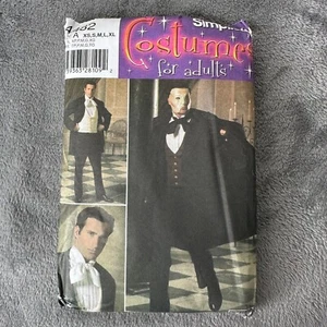 Simplicity 4482 Mens Costume Sewing Pattern Phantom XS-XL Cosplay Theater Cape - Picture 1 of 4