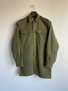 British Army Vintage Military M37 Wool Flannel Shirt Chest size 40'' - Picture 1 of 9