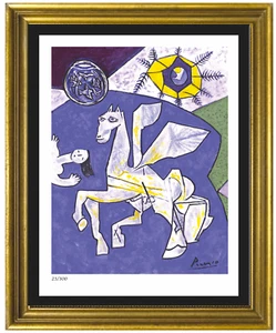 Pablo Picasso ""Tempio della Pace"" firmato e numerato a mano srl stampa ed (senza cornice) - Foto 1 di 2