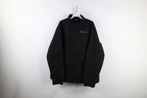 Vintage Ducks Unlimited Mens XL Spell Out Fleece Lined Softshell Jacket Black - Picture 1 of 17