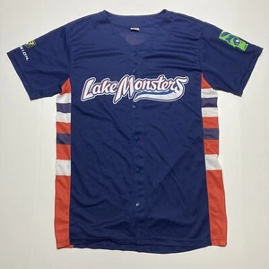 Vermont Lake Monsters Herren S leer Baseball Trikot rot weiß blau Champ Revision - Bild 1 von 8