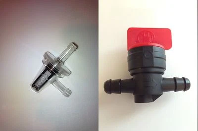 Fits Suzuki Fuel 90° Filter & Inline Shut Off Valve Switch Kit Motorcycle  - Изображение 1 из 4