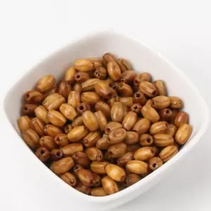 Natural Pine Oval Bead 200pcs 6x8mm Brown Wood Ball Spacer Beads Jewelry Making - Picture 1 of 13